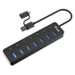 7-Port USB 3.2 Gen 1 Hub with Power Adapter