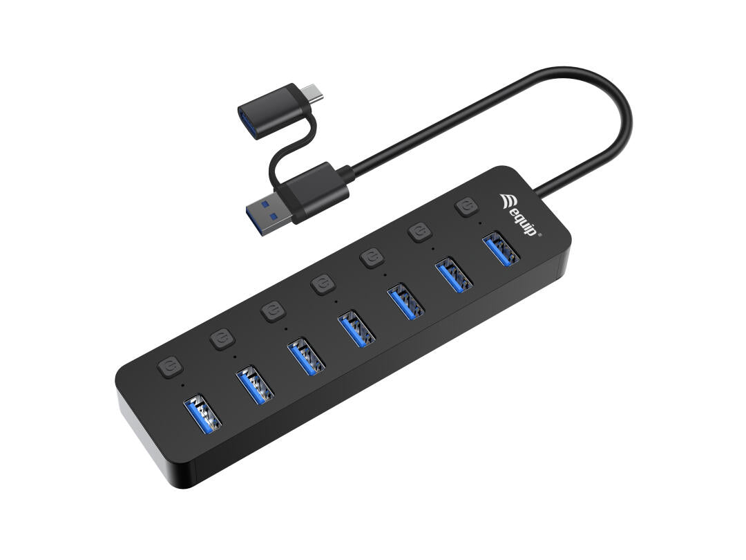 7-Port USB 3.2 Gen 1 Hub with Power Adapter