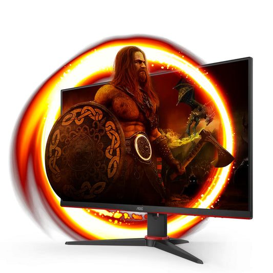 AOC MONITOR IPS 24" FHD 1MS FREESYNC 165HZ VGA HDMI DP COLUNAS 24G2SPAE/BK