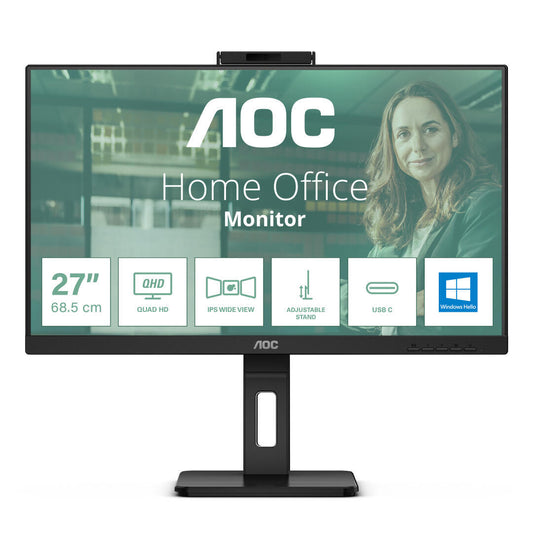 Monitor Profissional | AOC | 24P3QW | 23.8" | Full HD | Webcam