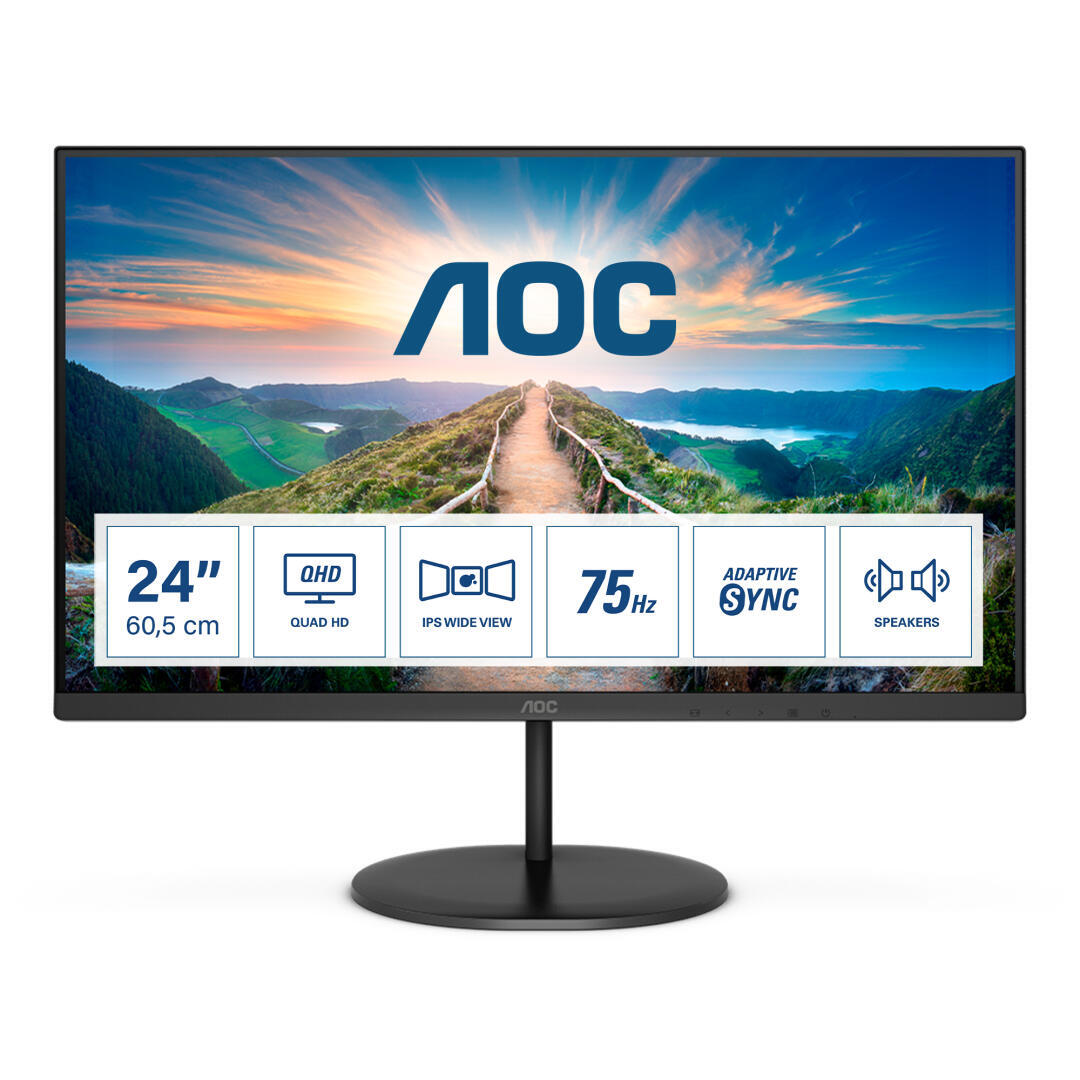 Monitor AOC Value-Line 24" Q24V4EA IPS QHD 75Hz 4ms