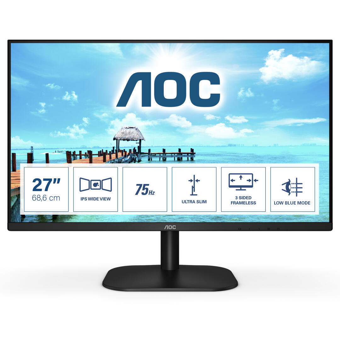 Monitor AOC | 27B2H/EU | IPS 27" 16:9 FHD VGA HDMI