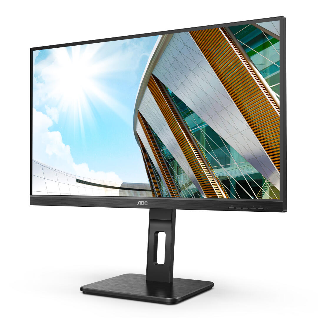 AOC MONITOR IPS 27" FHD VGA DVI HDMI DP USB COLUNAS HAS PIVOT 27P2Q