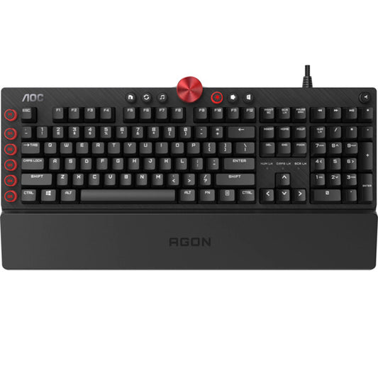 AOC AGON WIRED KEYBOARD US GAMING MECHANICAL MX RED SWITCHES AGK700