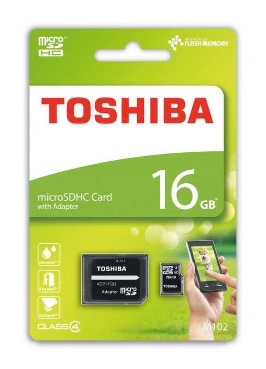 TOSHIBA CARTAO MEMORIA MICRO SDHC 16GB ADAPTADOR CLASSE 4 - THNM102K0160M2