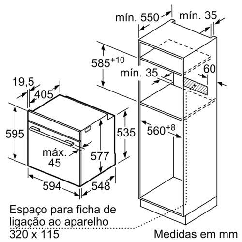 Forno Elétrico | Bosch Serie 8 | HBG6764S1 | Pirolítico | Inox