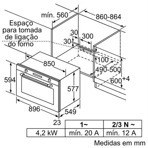 Forno | Bosch Serie 6 | VBD5780S0 | Multifunções | Inox