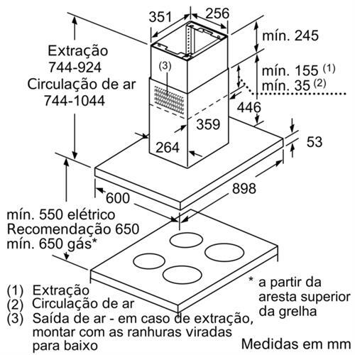 Exaustor de Cozinha | Bosch | Serie 4 DIB97IM50 | Inox