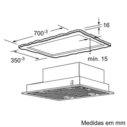 Exaustor de Cozinha | Bosch | Serie 4 DHL755BL | 70cm | Inox