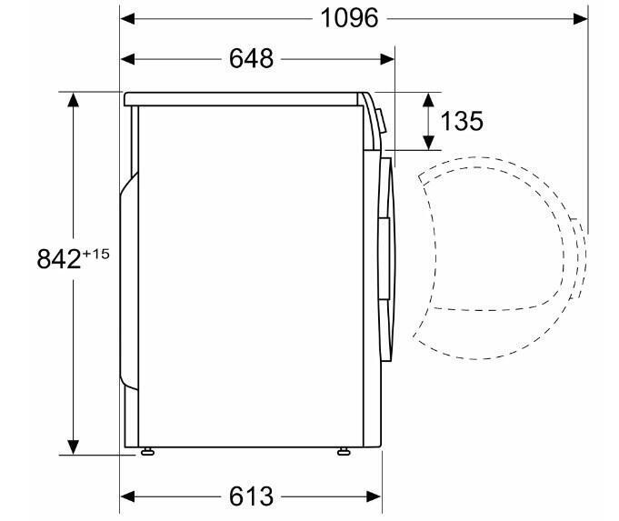 Máquina de Secar Roupa | Bosch | Serie 6 WQG233D0ES | 8kg | Branco