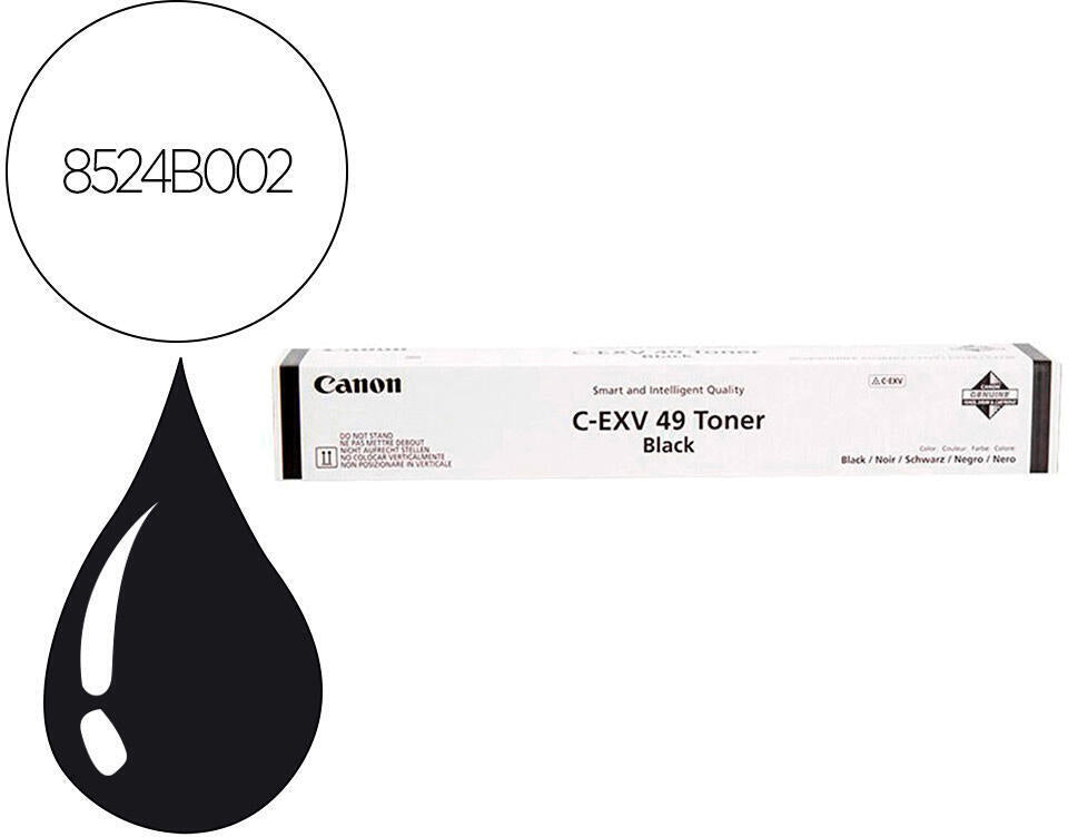 Canon Cartucho de toner negro C-EXV 49 para Imagerunner Advance C 3300 Series/IR-C 3320