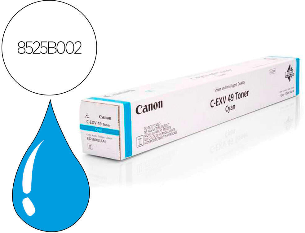 Canon cartucho de toner cian 8525B002 C-EXV 49 para Imagerunner Advance C 3300 Series/IR-C 3320