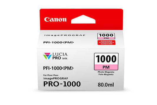 Canon iPF PRO1000 Cartucho Photo Magenta PFI-1000PM