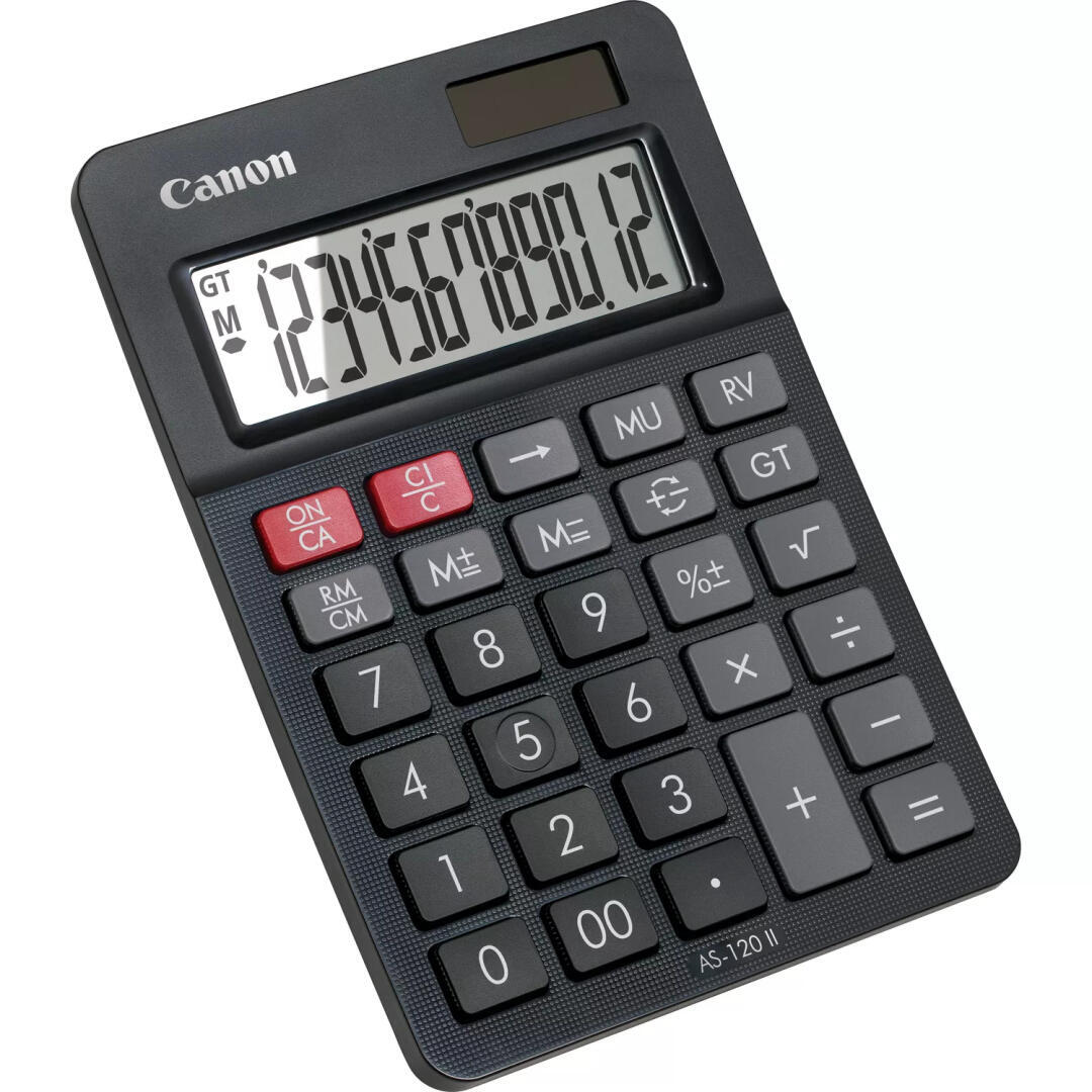 Calculadora Canon AS-120 II EMEA HB | Display Grande | 12 dígitos