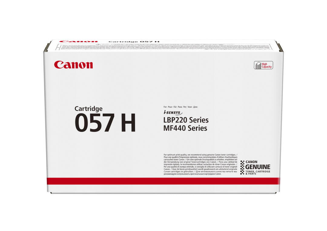 Toner Canon | 057 | Preto Alto Rendimento | i-SENSYS LBP22x/MF44x