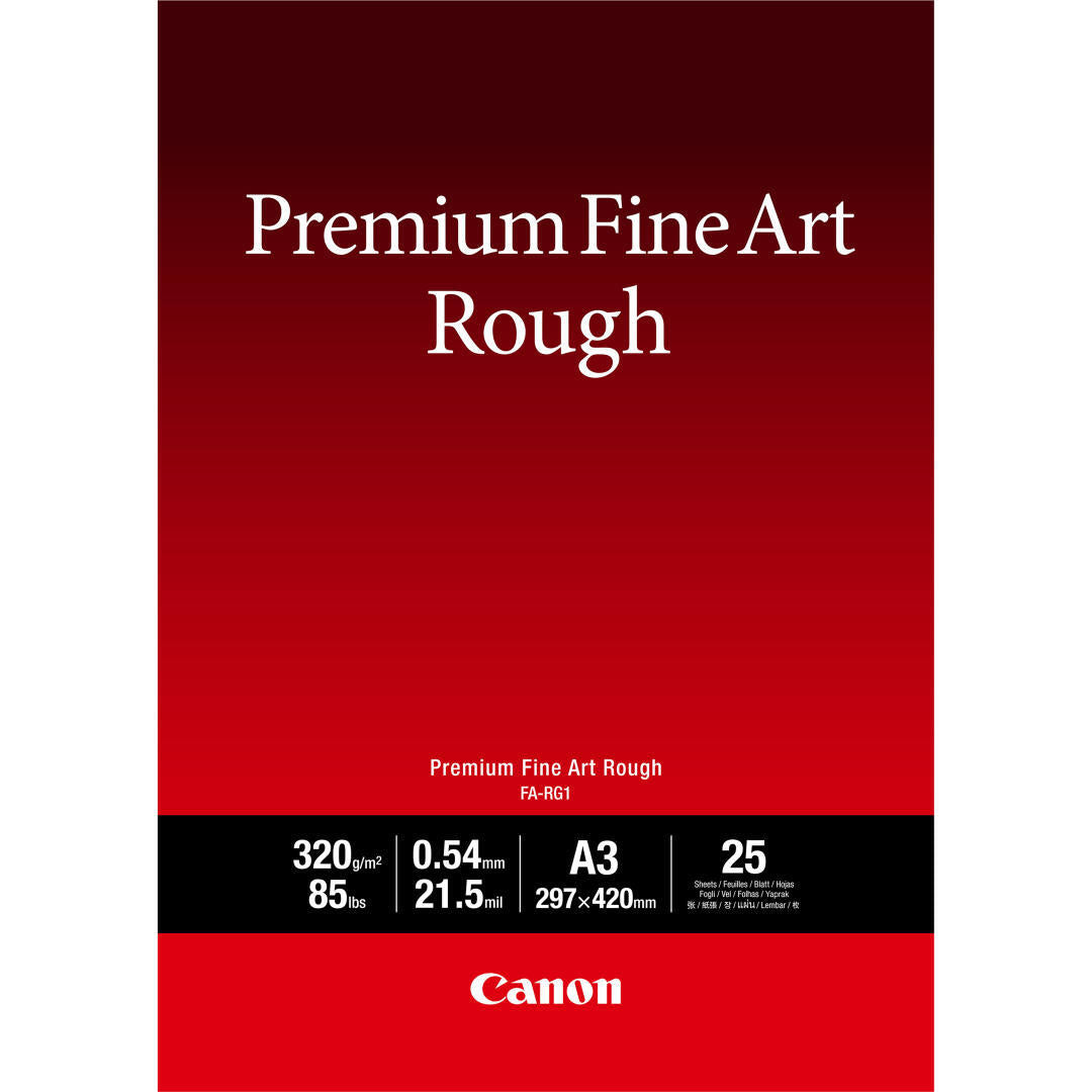 Papel FineArt | Premium FineArt Rough | A3 | 25 Folhas | Branco