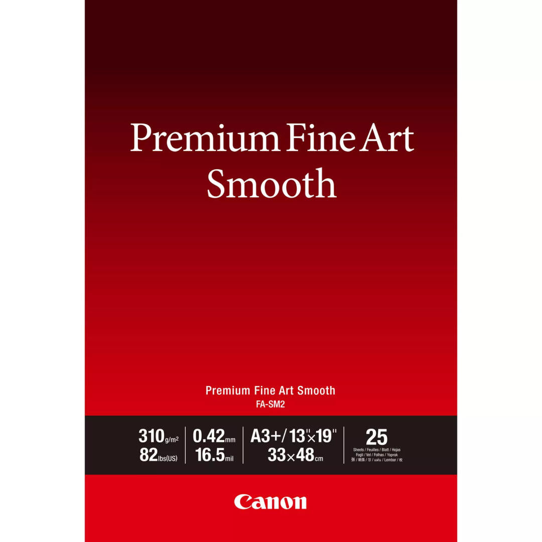 FA-SM2 A3 + 25 folhas- Premium FineArt Smooth A3+ 25 folhas