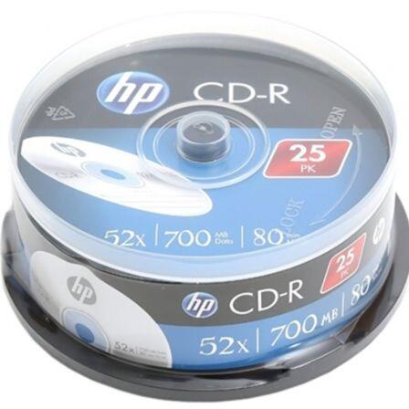 HP CD-R 52X 700MB BOBINE 25 UNIDADES