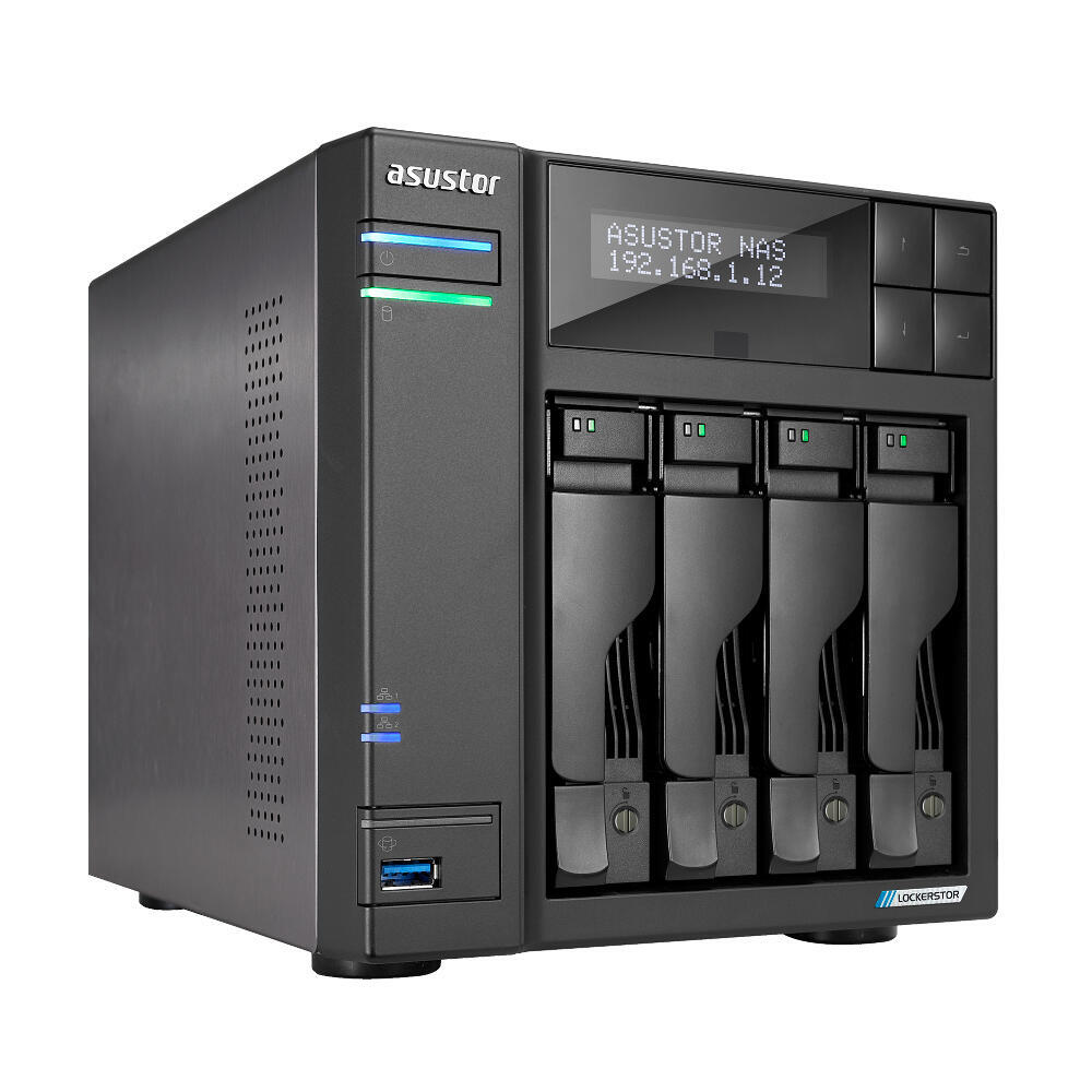 NAS Asustor | Lockerstor 4 Gen 2 | 4-Baías | N5105 | 4GB | 2.5GbE