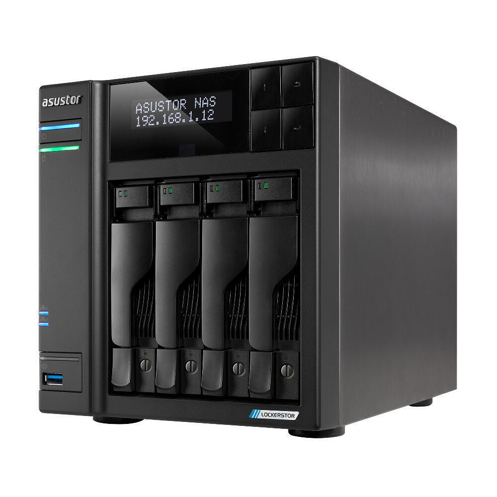 NAS Asustor | Lockerstor 4 Gen 2 | 4-Baías | N5105 | 4GB | 2.5GbE