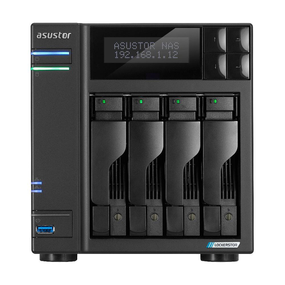 NAS ASUSTOR 4-BaY LOCKERSTOR 4 Gen 2, Celeron N5105 4C 2.0GHz/4GB/2.5GbE/USB, 3Y WTY