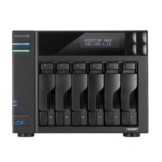 Servidor NAS | ASUSTOR | Lockerstor 6 Gen 2 | Celeron N5105 | 8GB RAM