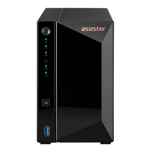 NAS ASUSTOR 2-Bay, Realtek RTD1296 4C 1.4GHz/2GB/2.5GbE/USB, 3Y WTY