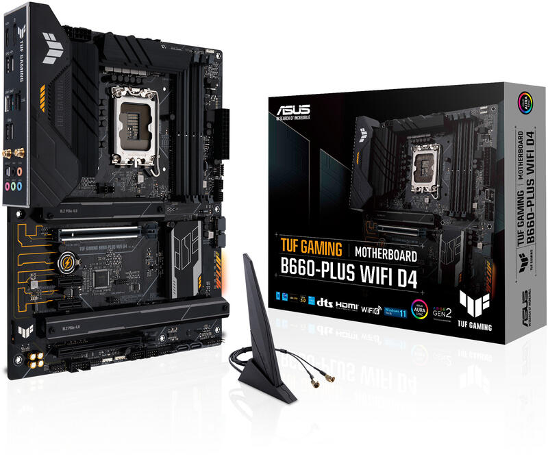 Placa-Mãe Gaming | Asus TUF | B660-PLUS WIFI D4 | LGA1700 | USB3.2