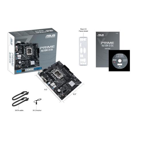 Placa Mãe | Asus | PRIME H610M-D D4 | LGA1700 | mATX | DDR4 | HDMI/VGA