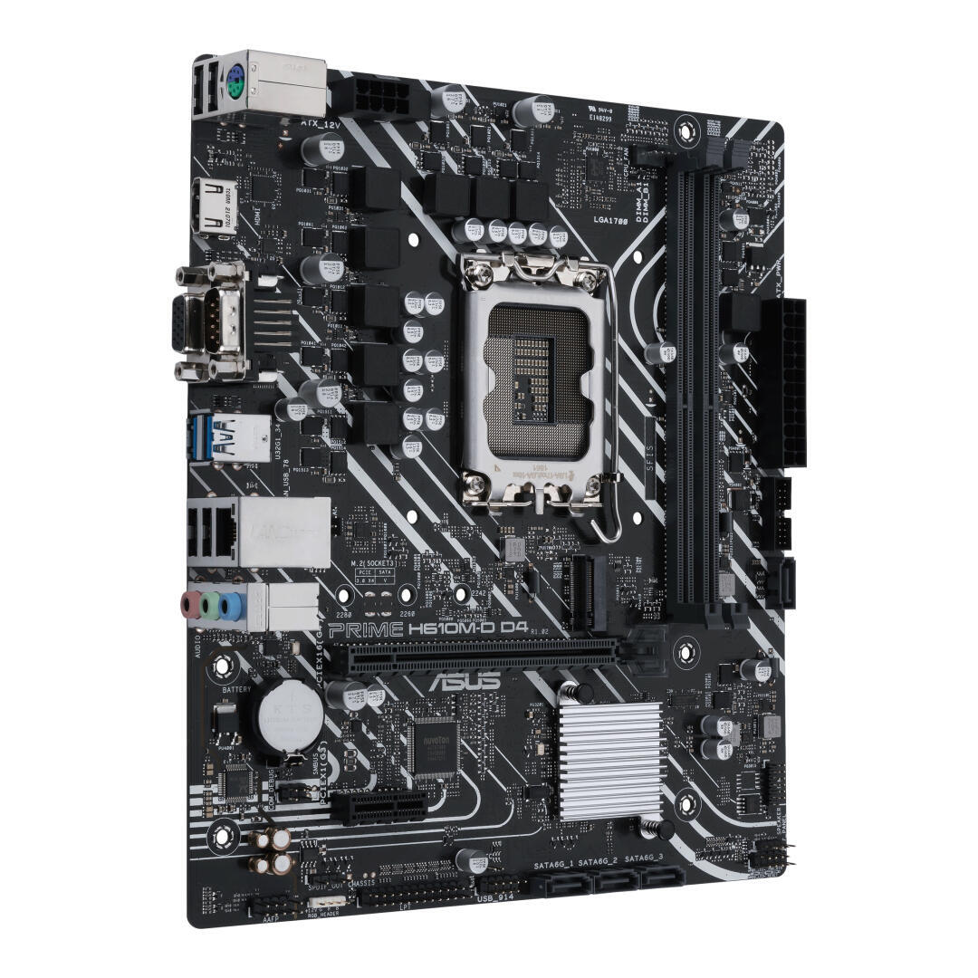 Placa Mãe | Asus | PRIME H610M-D D4 | LGA1700 | mATX | DDR4 | HDMI/VGA