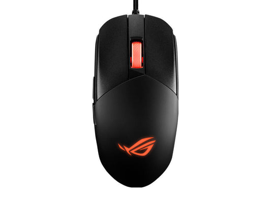 ROG Strix Impact III Gaming Mouse, Semi-Ambidextrous, Wired, Lightweight, 12000 DPI sensor, 5 programmable buttons, Replaceable switches, Paracord cable, FPS gaming mouse, Black