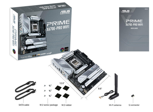 Placa Mãe | ASUS | PRIME X670E-Pro WiFi | AMD AM5 | 4x DDR5 | 128GB