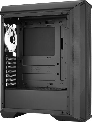 AEROCOOL SPLINTER DUO V1 ATX , 3X DUO ARGB FANS, ARGB HUB, ARGB STRIP, BLACK - SPLINTERDUOBKV1