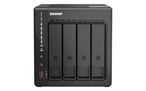 NAS QNAP 4-Bay Celeron J6412 4C/4T 2.6GHz/8GB(not expandable),2x2.5GbE/USB/Tower