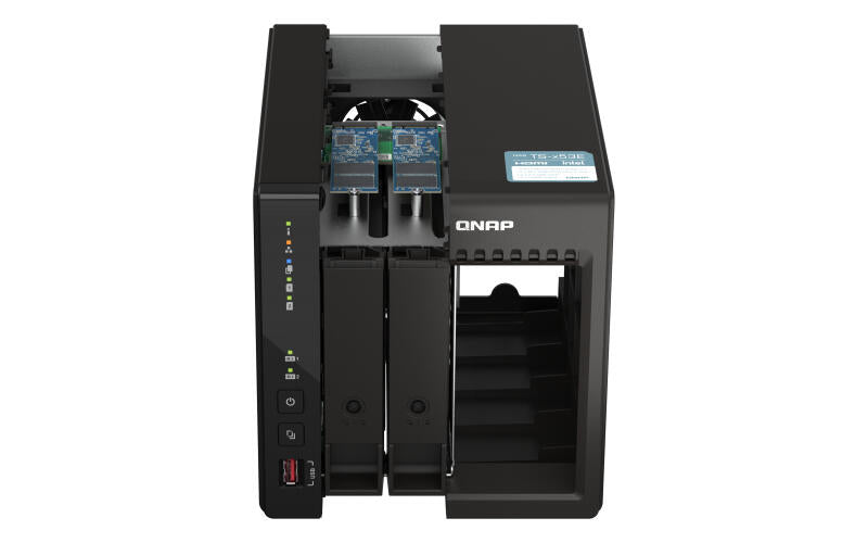 QNAP TS-253E - Servidor NAS - 2 baias - SATA 6Gb/s - RAID (expansÃ£o de disco rÃ­gido) RAID 0, 1, 5, 6, 10, 50, JBOD, 60 - RAM 8 GB - 2.5 Gigabit Ethernet - iSCSI assistÃªncia