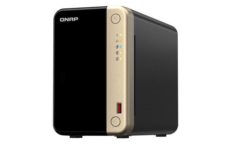 NAS | QNAP | 2-Bay Celeron N5105/N5095 | 8GB | 2x2.5GbE | USB | Tower