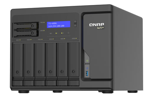 QNAP TS-h886 NAS Torre Ethernet Negro D-1602 - 1367094