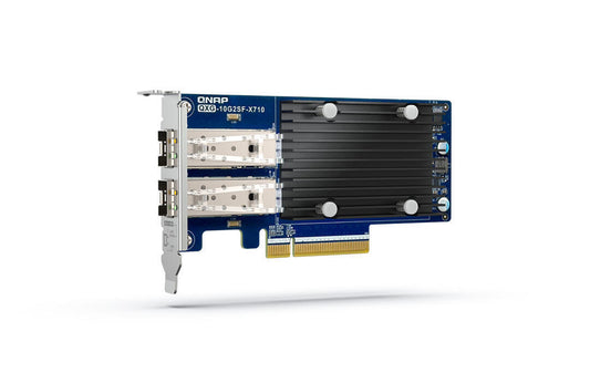 QNAP QXG-10G2SF-X710 - Adaptador de rede - PCIe 3.0 x8 baixo perfil - 10 Gigabit SFP+ x 2 - para P/N: SFP1G-SX-85