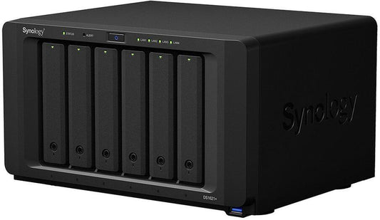 Synology Disk Station DS1621+ - Servidor NAS - 6 baias - SATA 6Gb/s - RAID (expansão de disco rígido) RAID 0, 1, 5, 6, 10, JBOD - RAM 4 GB - Gigabit Ethernet - iSCSI assistência