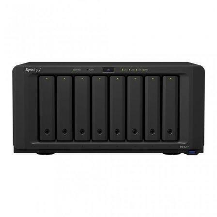 Synology Disk Station DS1821+ - Servidor NAS - 8 baias - SATA 6Gb/s - RAID (expansão de disco rígido) RAID 0, 1, 5, 6, 10, JBOD - RAM 4 GB - Gigabit Ethernet - iSCSI assistência