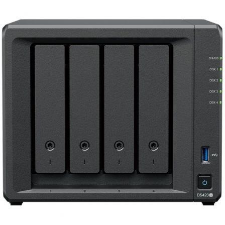 Servidor NAS | Synology DiskStation DS423+ | 4 Baias | 2GB | 1Gb Eth