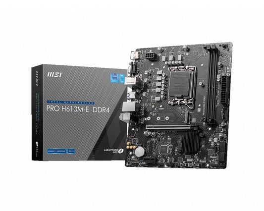 Placa Mãe | MSI | PRO H610M-E | DDR4 | Intel LGA 1700 | VGA+HDMI