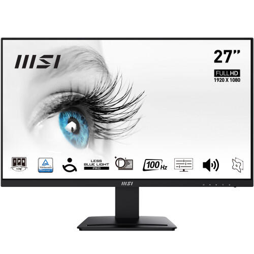 Monitor MSI | PRO MP273A | 27" FHD 100Hz 1ms Freesync 300nits HAS