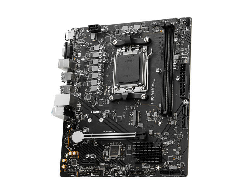 Placa Mãe | MSI | A620M-E | Socket AMD AM5 | 2xDDR5 | VGA/HDMI | mATX