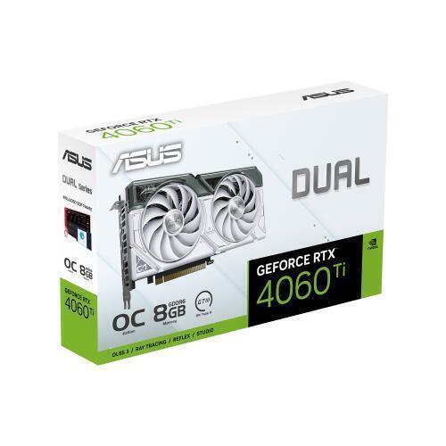 Placa Gráfica | ASUS | Dual RTX 4060 Ti | 8GB | Branco