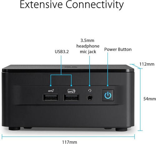 ASUS NUC RNUC13L3HV500002I (TALL) LIBERTY CANYON RAPTOR LAKE-P RPL-P 28W VPRO (I5-1350P) GPU INTEGRADO - 1375141