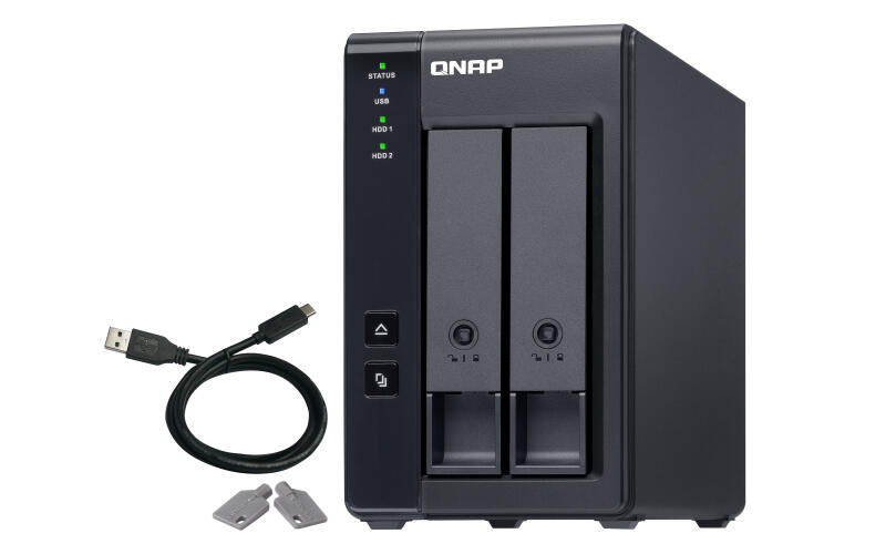 QNAP TR-002 - Matriz de disco rÃ­gido - 2 baias (SATA-600) - USB 3.1 Gen 2 (externo)