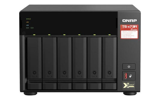 NAS QNAP 6-Bay Ryzen V1000 series V1500B 4C/8T 2.2GHz/8GB/2x2.5Gb/USB/Tower-TS-673A-8G