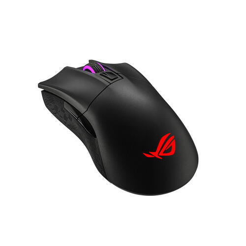 ROG Gladius II Wireless ergonomic RGB optical gaming mouse with dual wireless connectivity (2.4GHz/Bluetooth), advanced 16000 dpi sensor