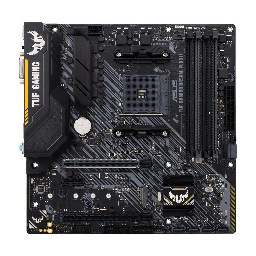 Placa Mãe | ASUS | TUF GAMING B450M-PLUS II | AM4 | DDR4 | HDMI | AURA